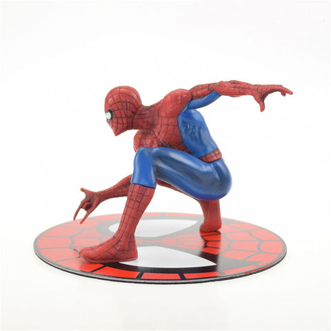 SpiderMan Superhero Metal Magnet Base PVC Action Figure