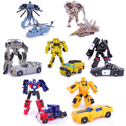 Transformation Plastic Robot Cars Action Figure Toys