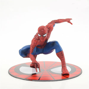 SpiderMan Superhero Metal Magnet Base PVC Action Figure